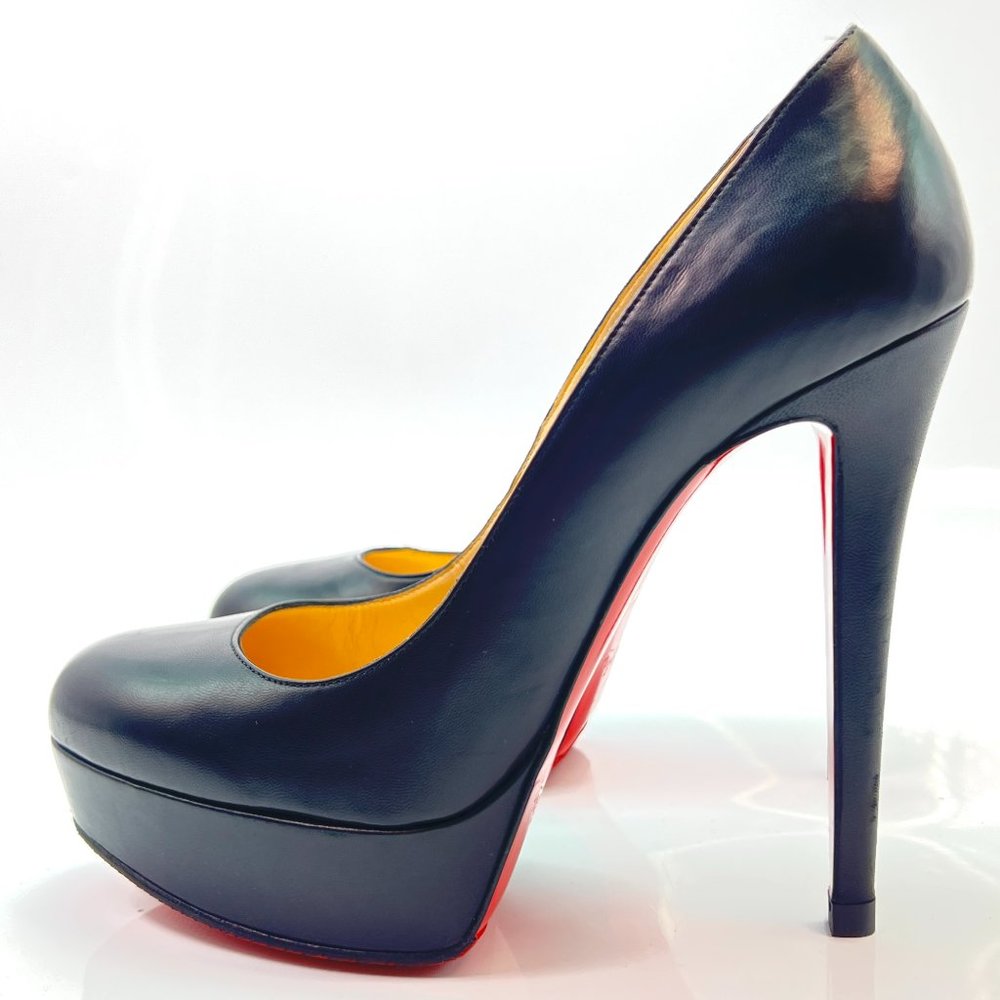 🔥🌹SUMMER SALE☀️📛NO OFFERS🔆Christian Louboutin Bianca 140 Black Pumps 37